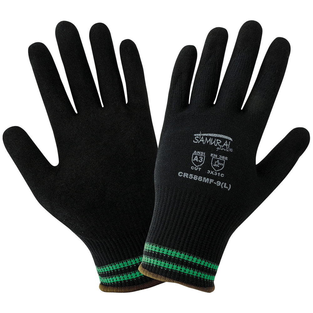 Global Glove- Samurai Glove Cut Resistan Coated Gloves - CR588MF (1 Doz)