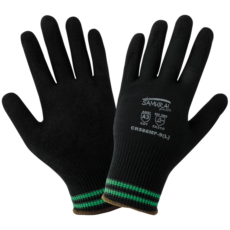 Global Glove- Samurai Glove Cut Resistan Coated Gloves - CR588MF (1 Doz)