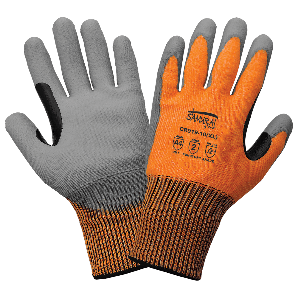 Global Glove-Samurai Glove Cut and Puncture Resistant Touch Screen Gloves - CR919 (1 Doz)