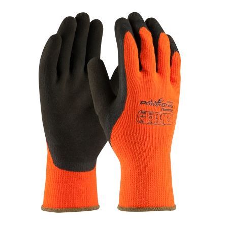41-1400 POWERGRAB™ THERMO HI-VIS SEAMLESS KNIT ACRYLIC TERRY GLOVE WITH LATEX MICROFINISH® GRIP