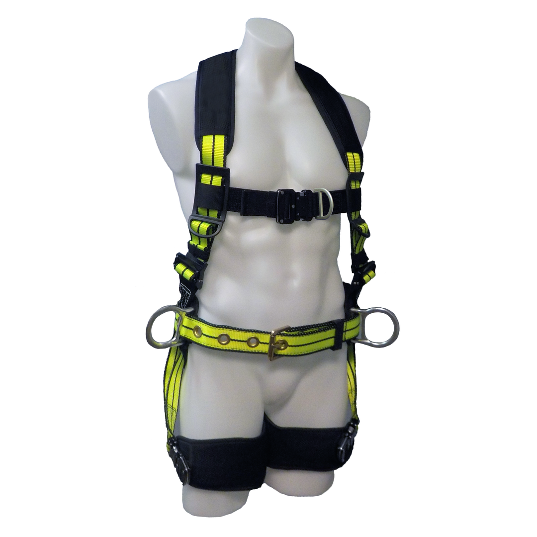 FS-FLEX253-FD - Construction Harness Front D-Ring, Side Positioning D-Rings with Cool-Air Leg Pads