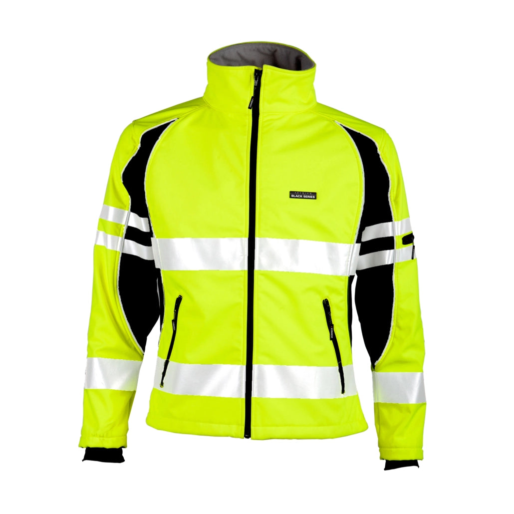 WOMEN’S SOFT SHELL JACKET- JS144 Lime/Orange