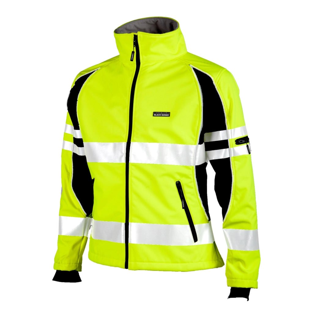 WOMEN’S SOFT SHELL JACKET- JS144 Lime/Orange