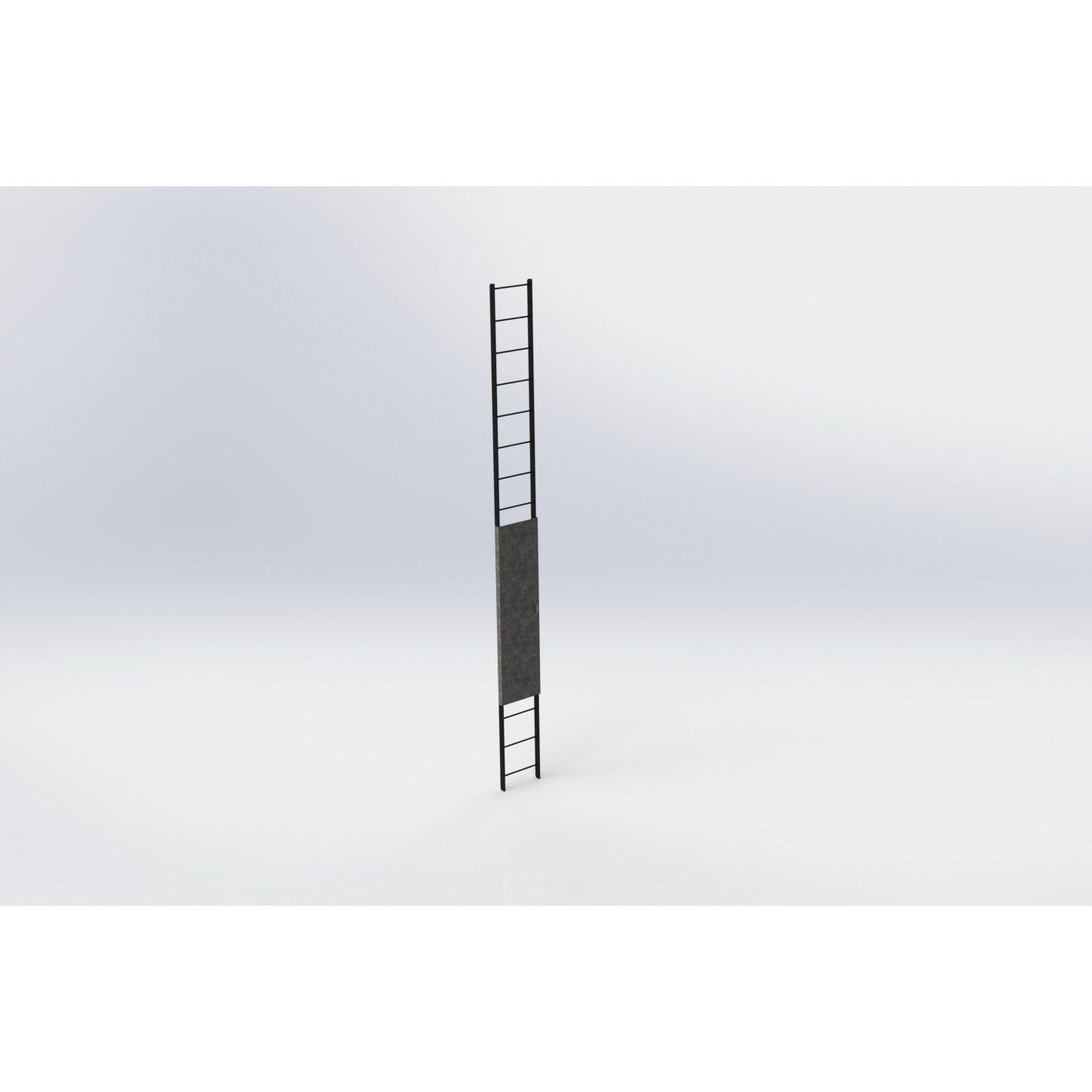 【ケイスケ】LADDER FRAME Can Guard ステンレス製 Blue Water Ladder Guard – Industrial Ladder Security Door System