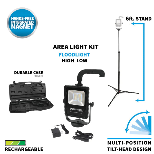 Rechargable LED Scene Light Kit W/ Stand