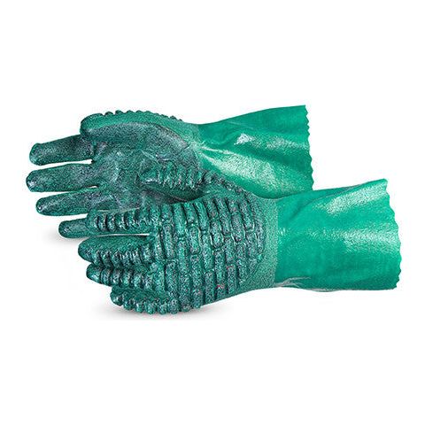 Chemstop™ Nitrile Gloves with Crushed Ceramic-Powder Grip Finish... (1 doz)