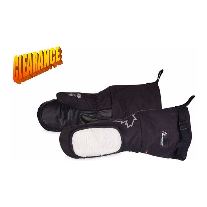 Deluxe Calfskin Extreme Cold Weather Mitt with Removable Fleece Liner