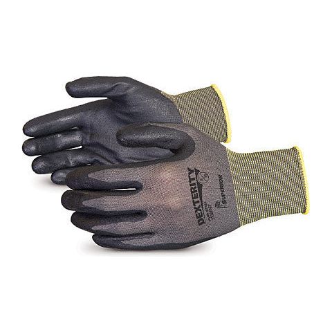Dexterity® 13-gauge Black Foam-Nitrile-Dipped Work Gloves (1 doz)