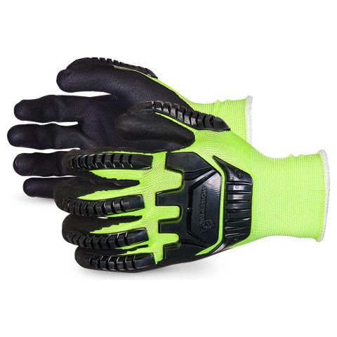 Dexterity® Hi-Viz Anti-Impact Glove made with Micropore Nitrile Grip (1 doz)