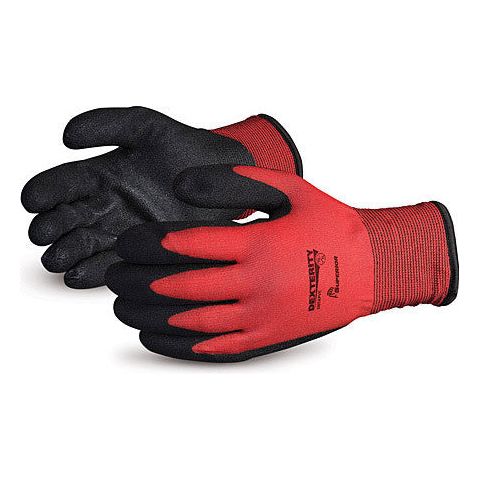 Dexterity Winter-Lined Nylon Gloves with PVC Palm (1 doz)