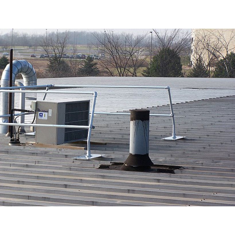 Blue Water Standing Seam Metal Roof Safety Railing Systems