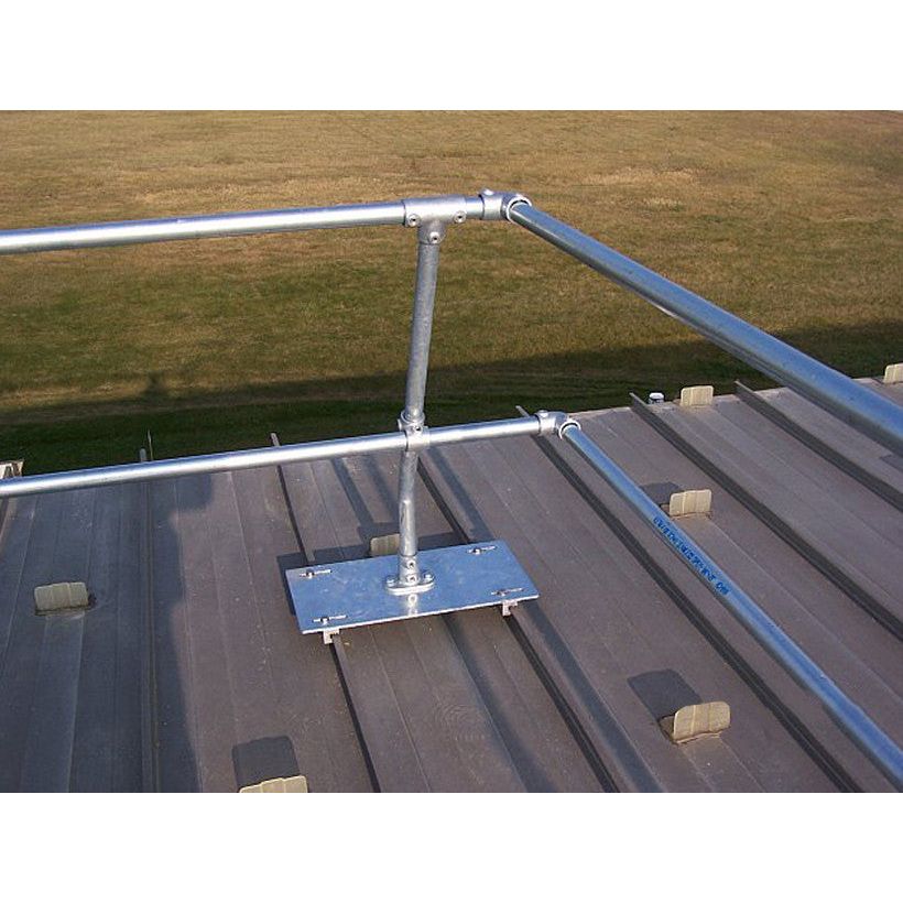 Blue Water Standing Seam Metal Roof Safety Railing Systems