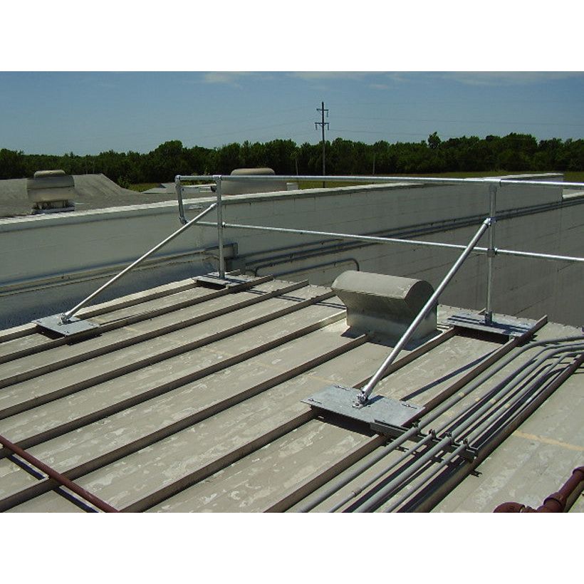 Blue Water Standing Seam Metal Roof Safety Railing Systems