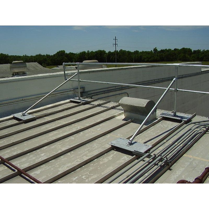 Blue Water Standing Seam Metal Roof Safety Railing Systems