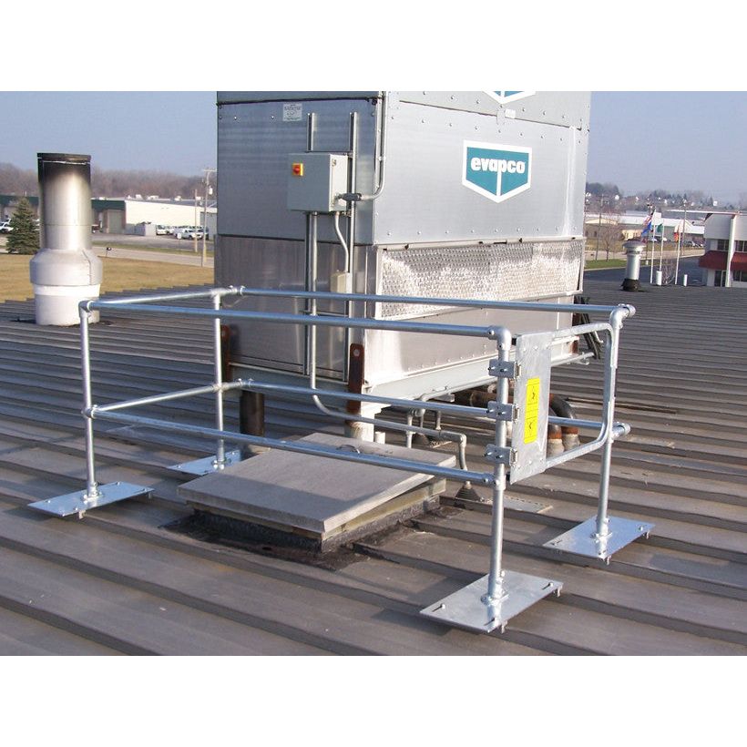 Blue Water Standing Seam Metal Roof Safety Railing Systems