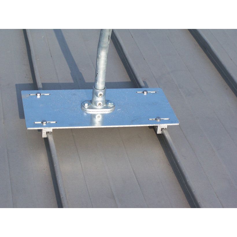 Blue Water Standing Seam Metal Roof Safety Railing Systems