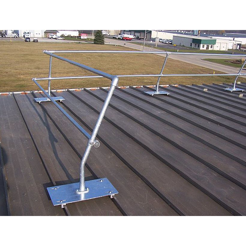 Blue Water Standing Seam Metal Roof Safety Railing Systems