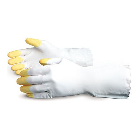 Two-Tone Unsupported Vinyl Canner Gloves (1 doz)